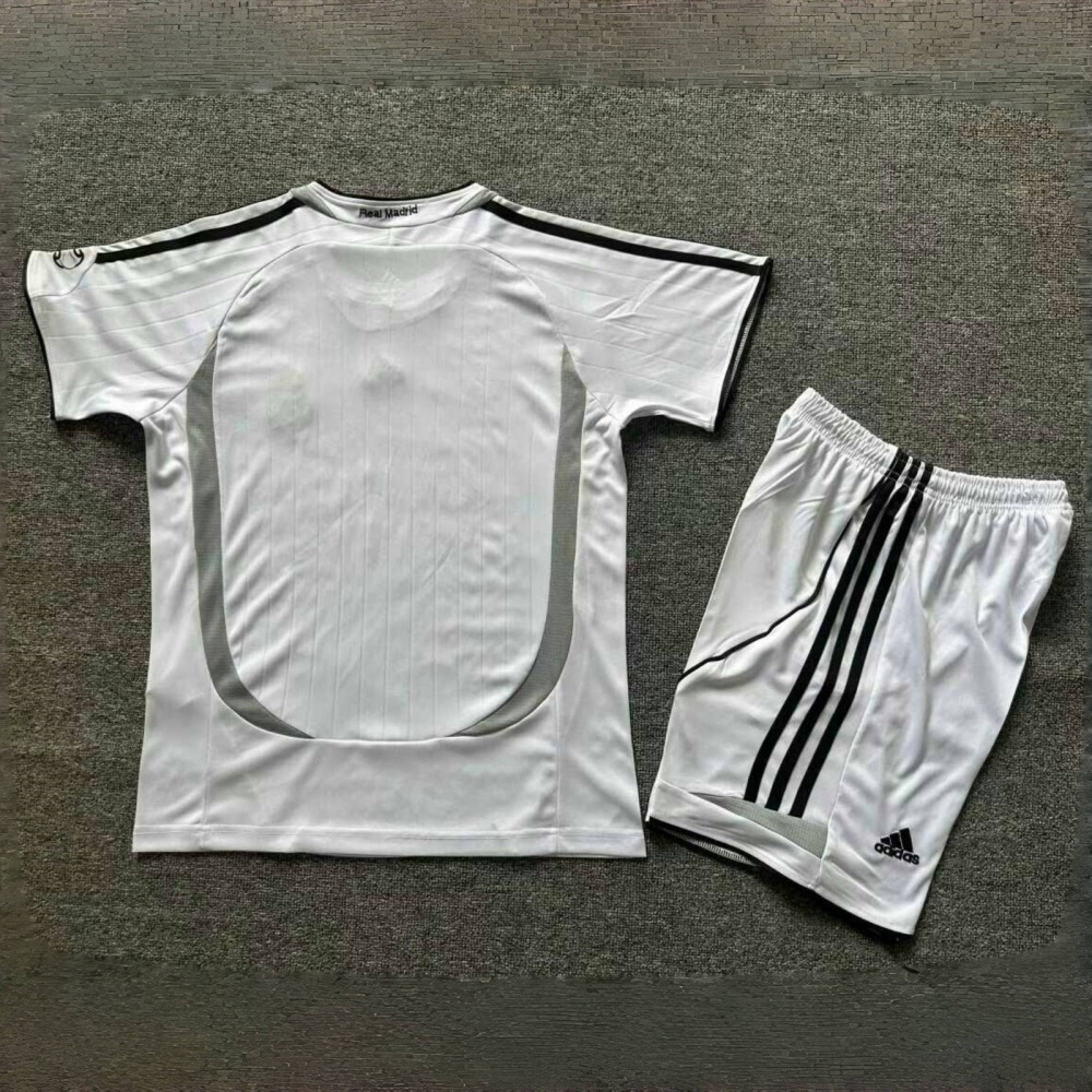 Real Madrid 06-07 Home Retro Kids Kits Youth Apparels Sport Jersey