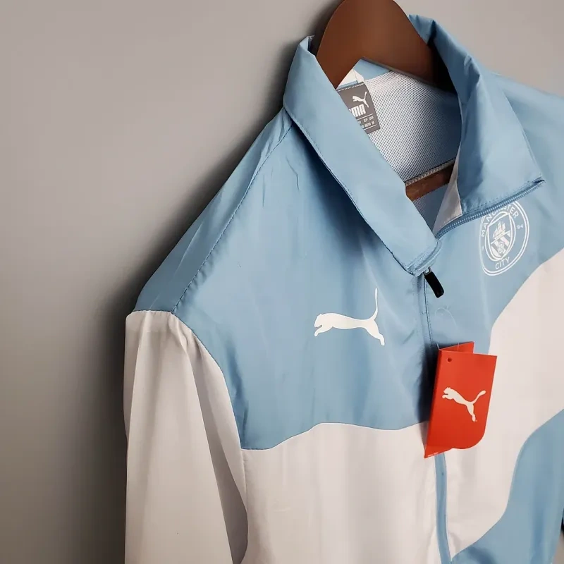 Manchester City Jersey Windbreaker Blue And White 2021/2022