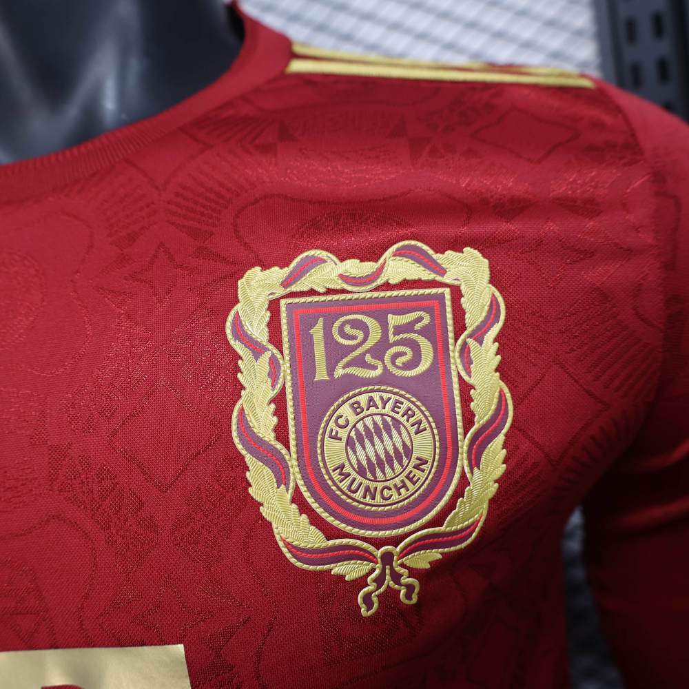 Bayern Munich 125th Anniversary Shirt Long Sleeve Jersey Player Version 25-26