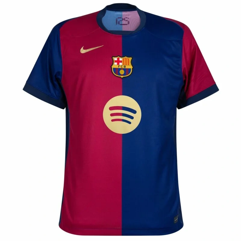 Barcelona Home  Lamine Yamal 19 Shirt  (La Liga) 2024-2025  player Version Size S-2XL