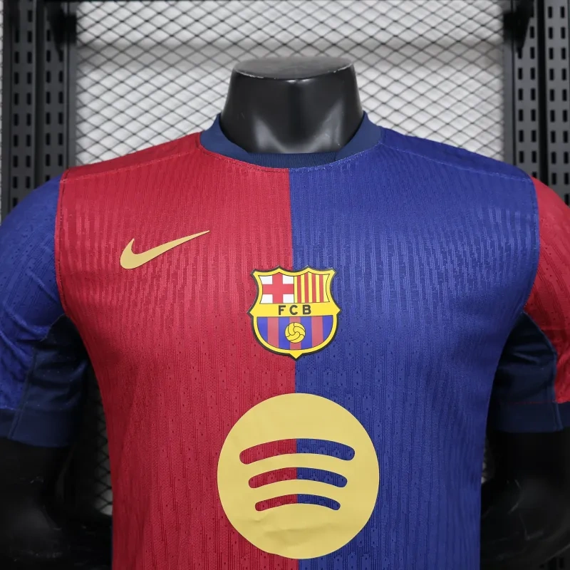 Barcelona Home  Lamine Yamal 19 Shirt  (La Liga) 2024-2025  player Version Size S-2XL