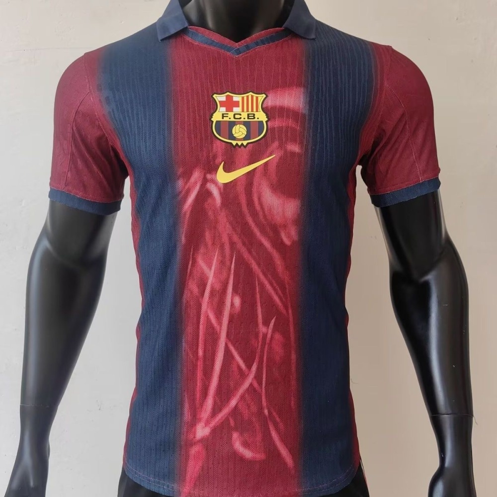 Barcelona X Travis Scott Home Shirt Soccer Jersey 25-26 Non-Customize