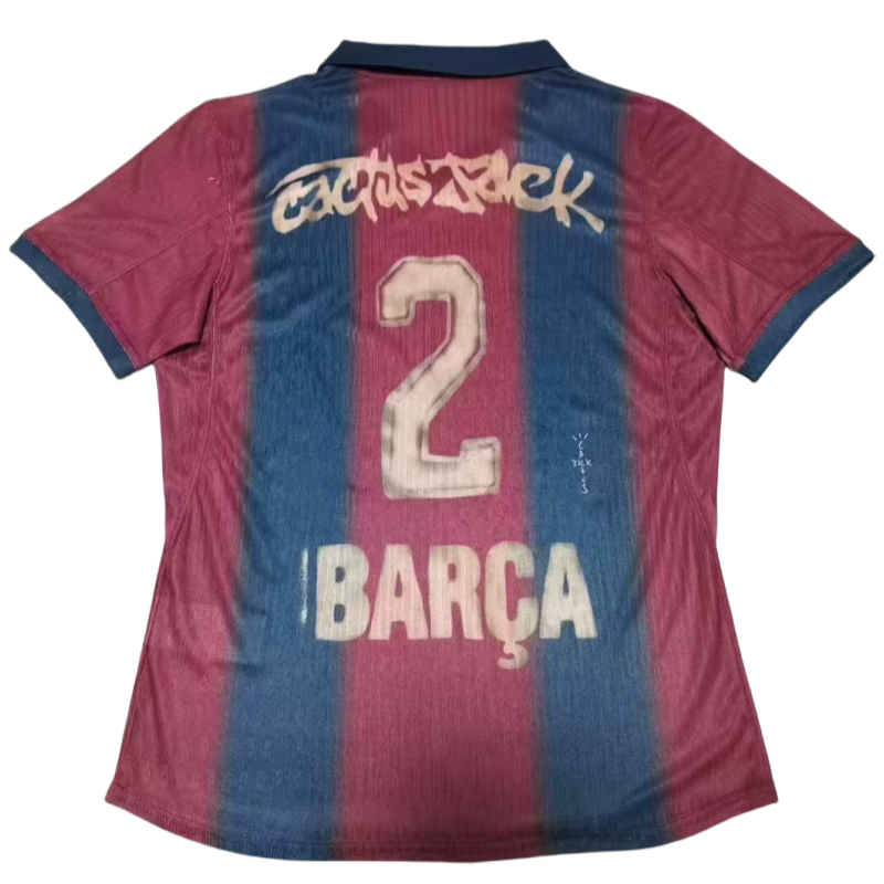 Barcelona X Travis Scott Home Shirt Soccer Jersey 25-26 Non-Customize