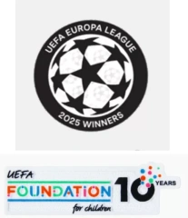 uefa europa league 2025 winners & uefa foundation 10 years badges