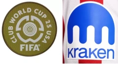 club world cup 25 usa badge & kraken sponsor（atletico madrid home）