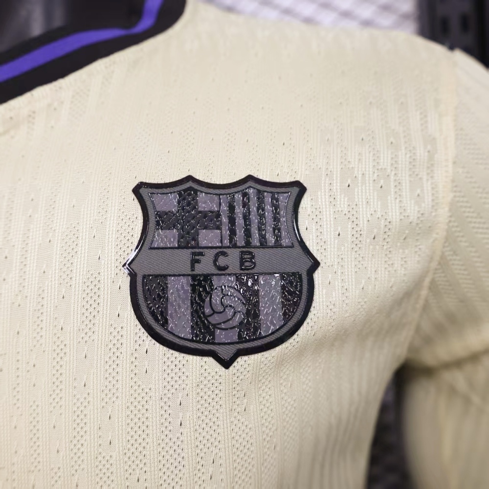 Barcelona Away Long sleeves football Jersey 2025-26 player version