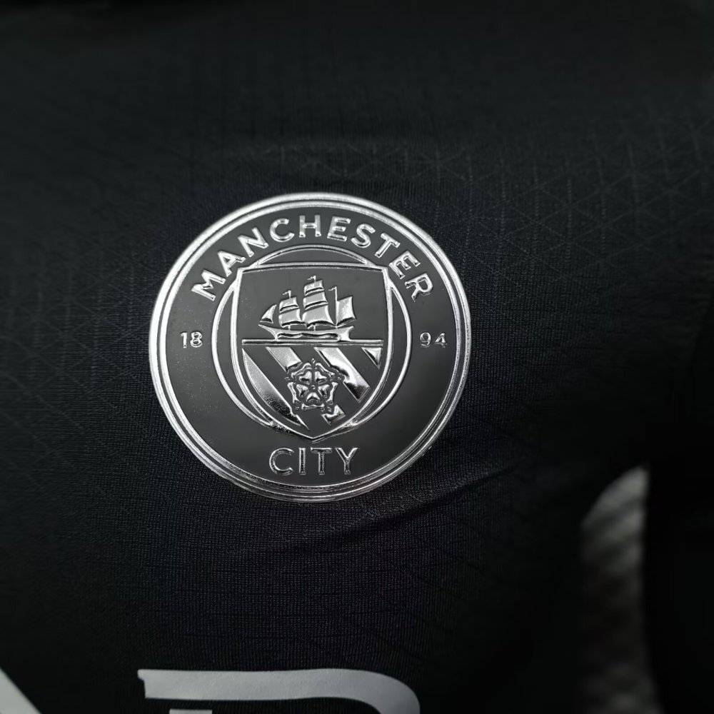 Manchester City Away Long Sleeve Football Shirt 2025-26 Player Version