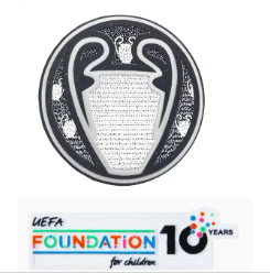 ucl champion (psg) & uefa foundation 10 years badge