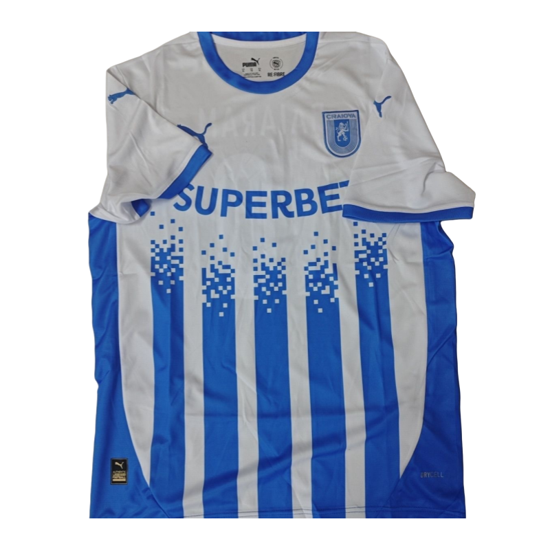 25-26 Blue Crayova Single Shirt Blue and White Fan Edition Football Shirt