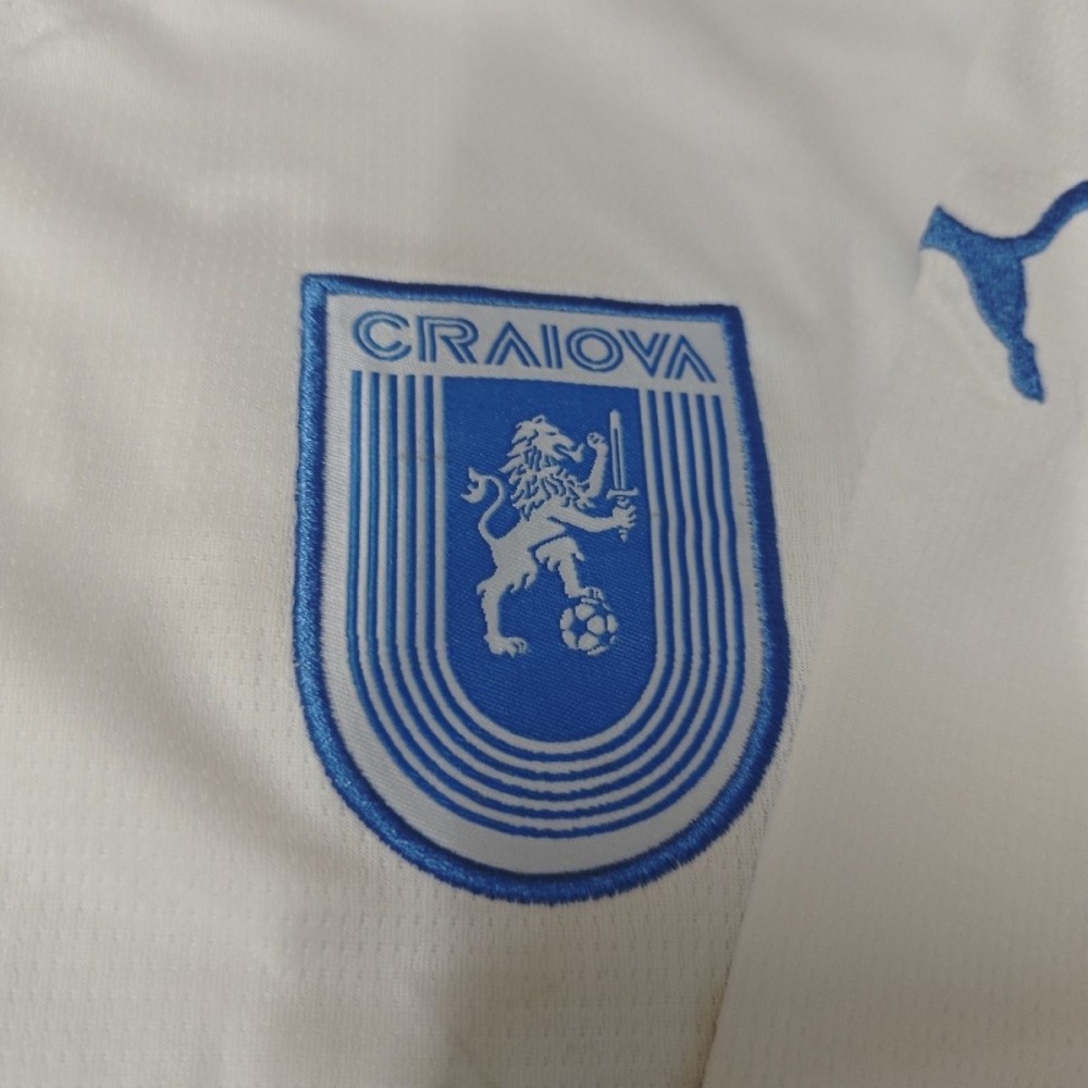 25-26 Blue Crayova Single Shirt Blue and White Fan Edition Football Shirt