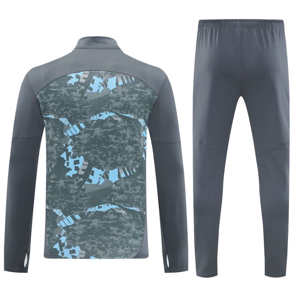 2025-26 Manchester City Training Kits Long Grey Football Track suits
