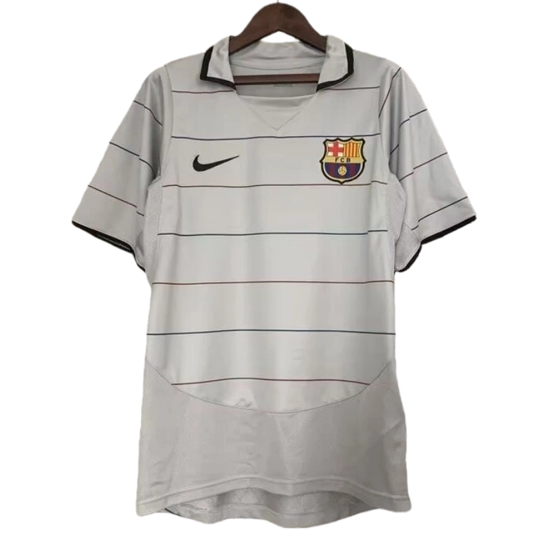 03-04 Barcelona Retro jersey Away Soccer Shirt