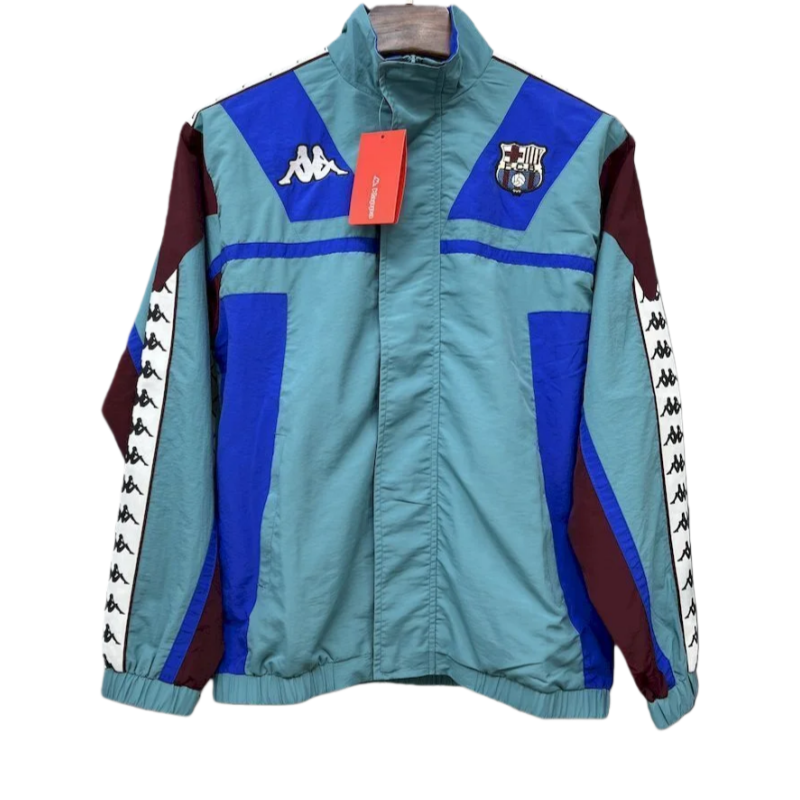 2025-26 Barcelona Retro Training Windbreaker jacket Green