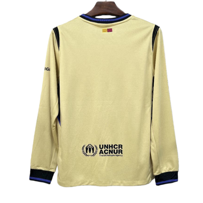 Barcelona Away Long sleeves Football Jersey 2025-26 Fan version