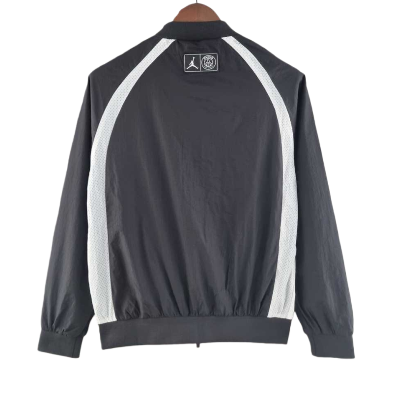 2022 PSG Jordan black white windbreaker Training Soccer Shirt