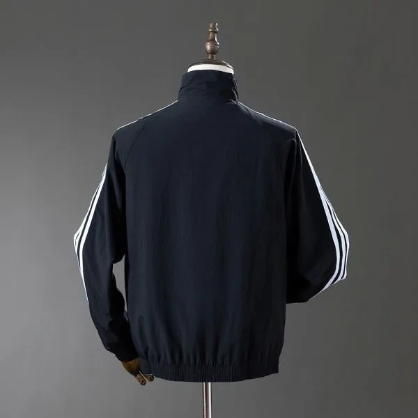 Germany Retro Reversible Double-Sides Windbreaker Jacket White&Black 1990