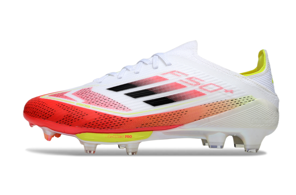 F50+series fully knitted waterproof shoes with shoelaces and air cushion FG Football Shoes