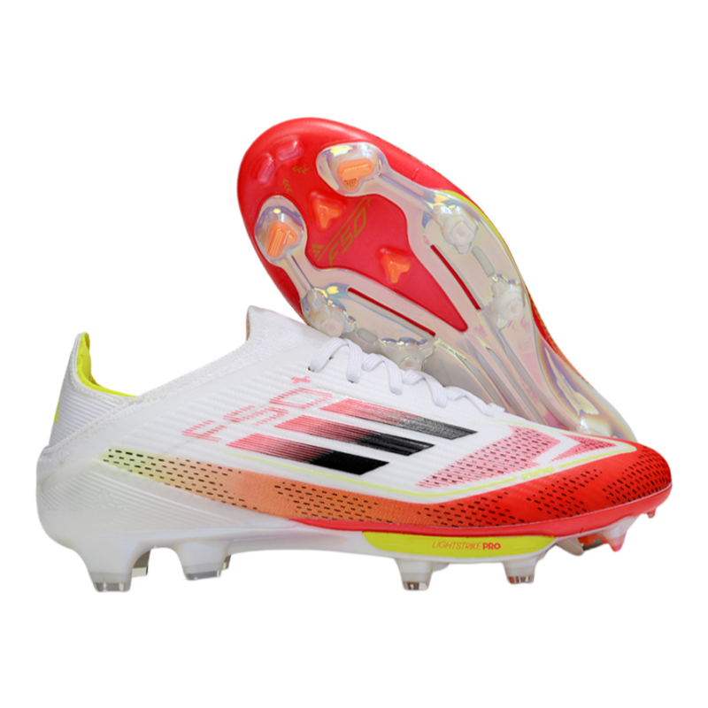 F50+series fully knitted waterproof shoes with shoelaces and air cushion FG Football Shoes