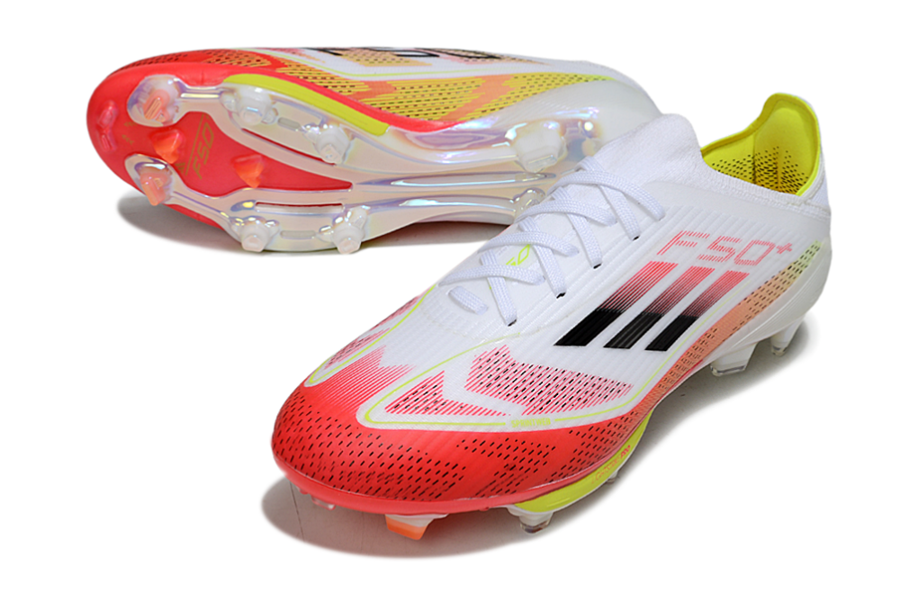 F50+series fully knitted waterproof shoes with shoelaces and air cushion FG Football Shoes