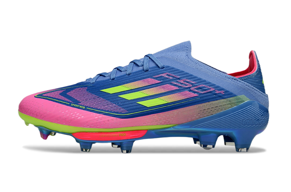 F50+series fully knitted waterproof shoes with shoelaces and air cushion FG Football Shoes