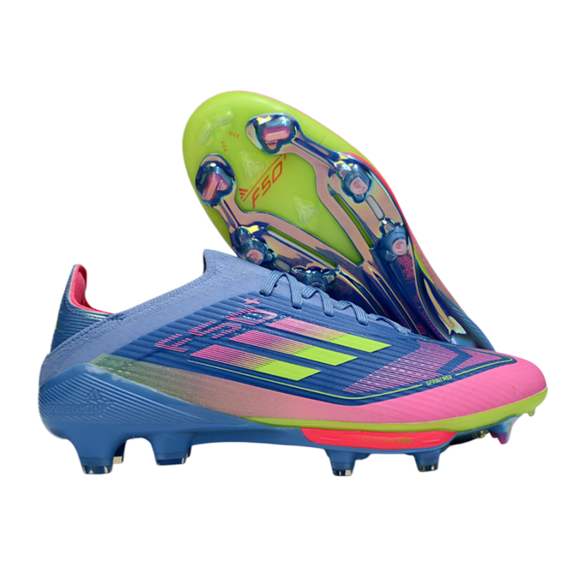 F50+series fully knitted waterproof shoes with shoelaces and air cushion FG Football Shoes