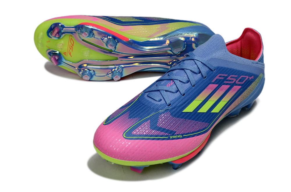 F50+series fully knitted waterproof shoes with shoelaces and air cushion FG Football Shoes