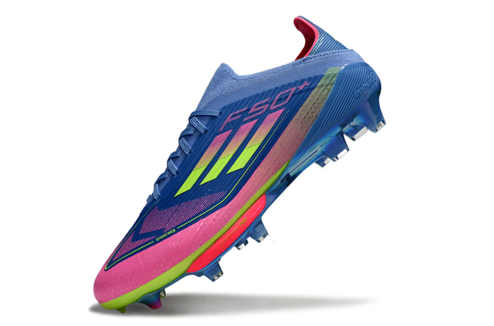 F50+series fully knitted waterproof shoes with shoelaces and air cushion FG Football Shoes