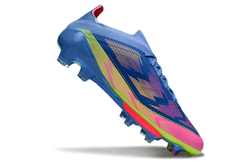 F50+series fully knitted waterproof shoes with shoelaces and air cushion FG Football Shoes