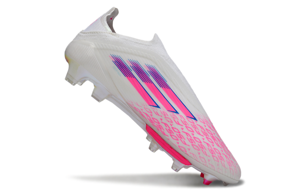 F50+series fully knitted waterproof FG Football Shoes without shoelaces