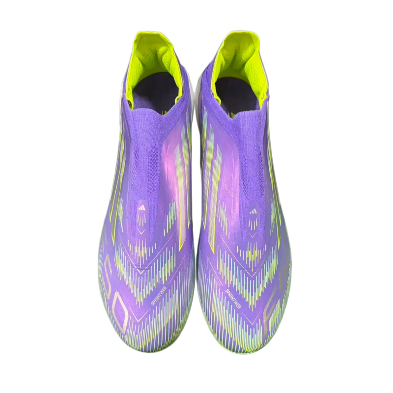 F50 shoelace free fully knitted waterproof AG Football Shoes
