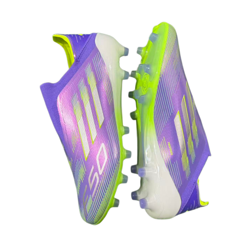 F50 shoelace free fully knitted waterproof AG Football Shoes