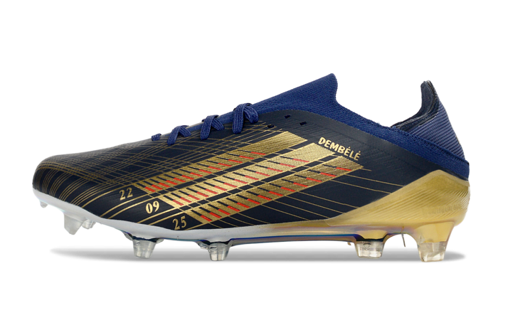 F50 FG has shoelace styles blue/rose red Football Shoes
