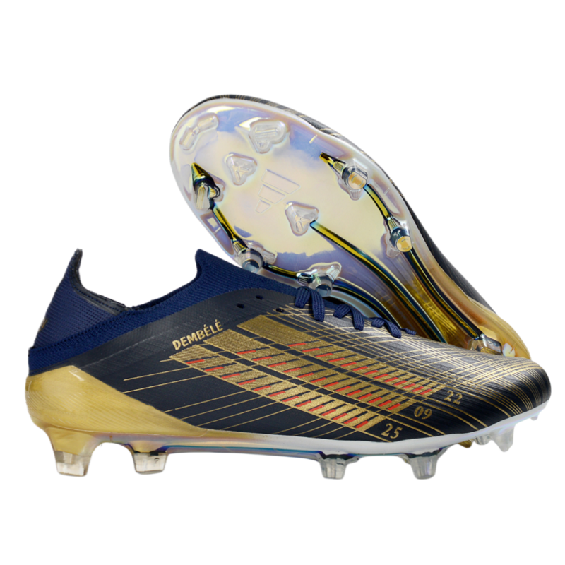 F50 FG has shoelace styles blue/rose red Football Shoes