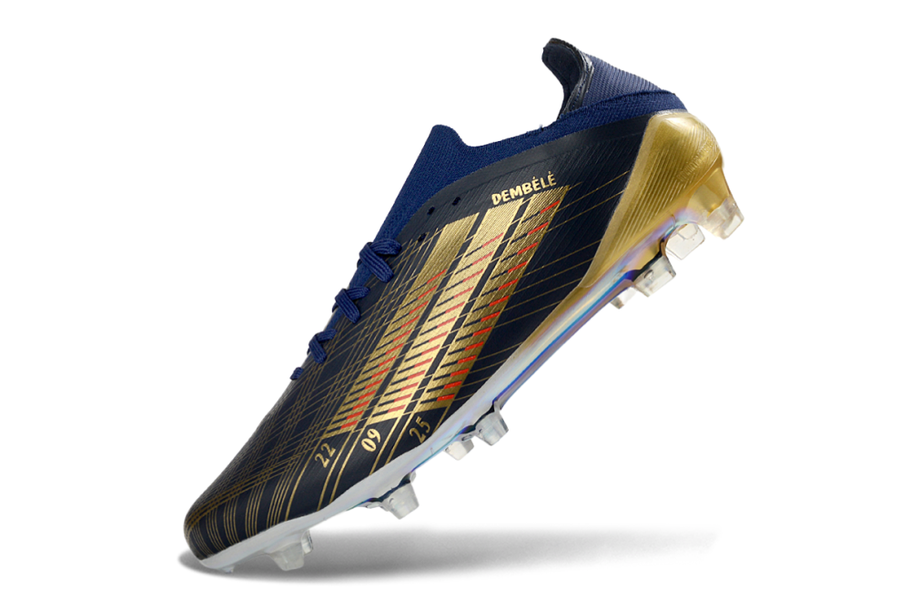 F50 FG has shoelace styles blue/rose red Football Shoes