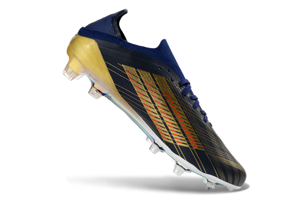 F50 FG has shoelace styles blue/rose red Football Shoes