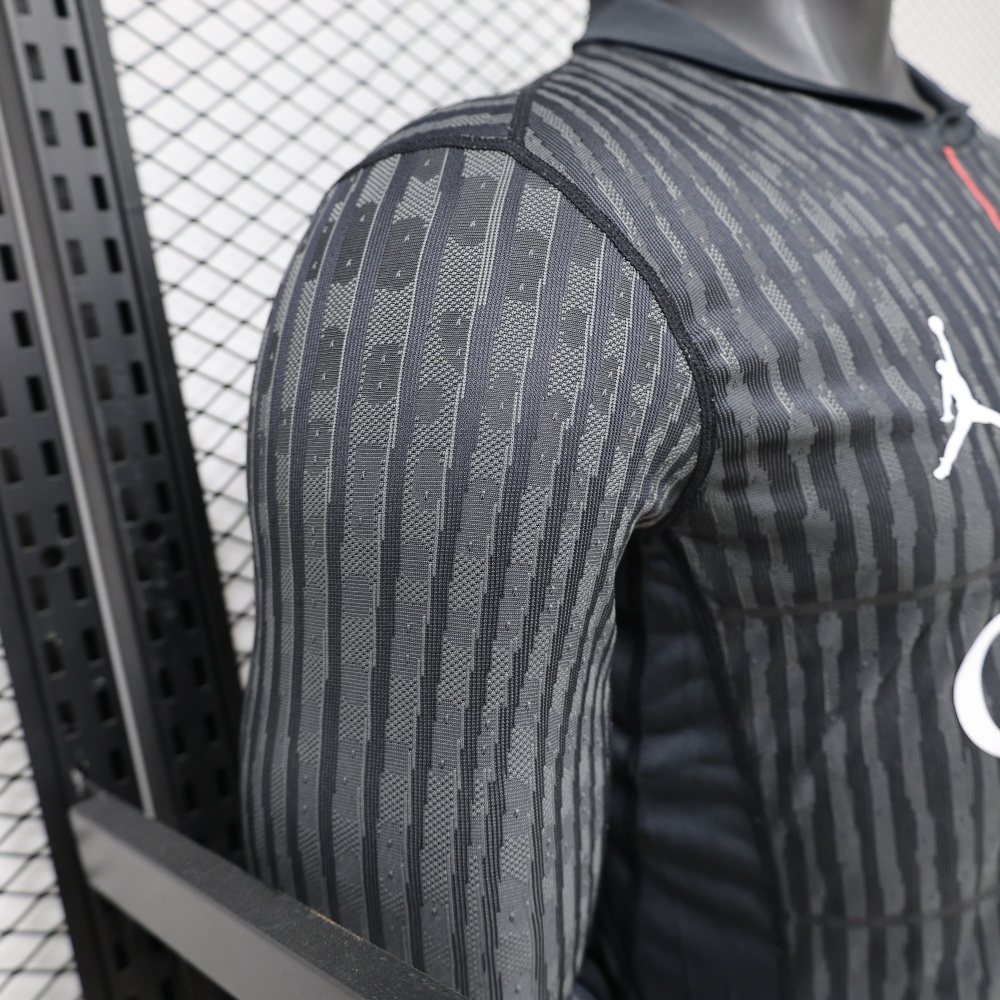 PSG 2025-26 4th Away Long sleeved Football jersey Player version