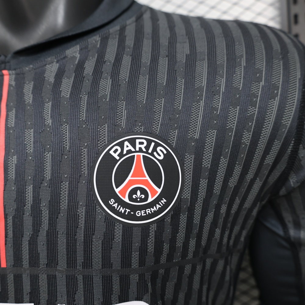 PSG 2025-26 4th Away Long sleeved Football jersey Player version
