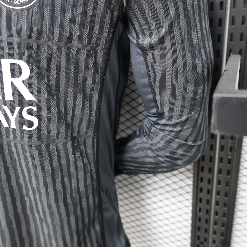 PSG 2025-26 4th Away Long sleeved Football jersey Player version