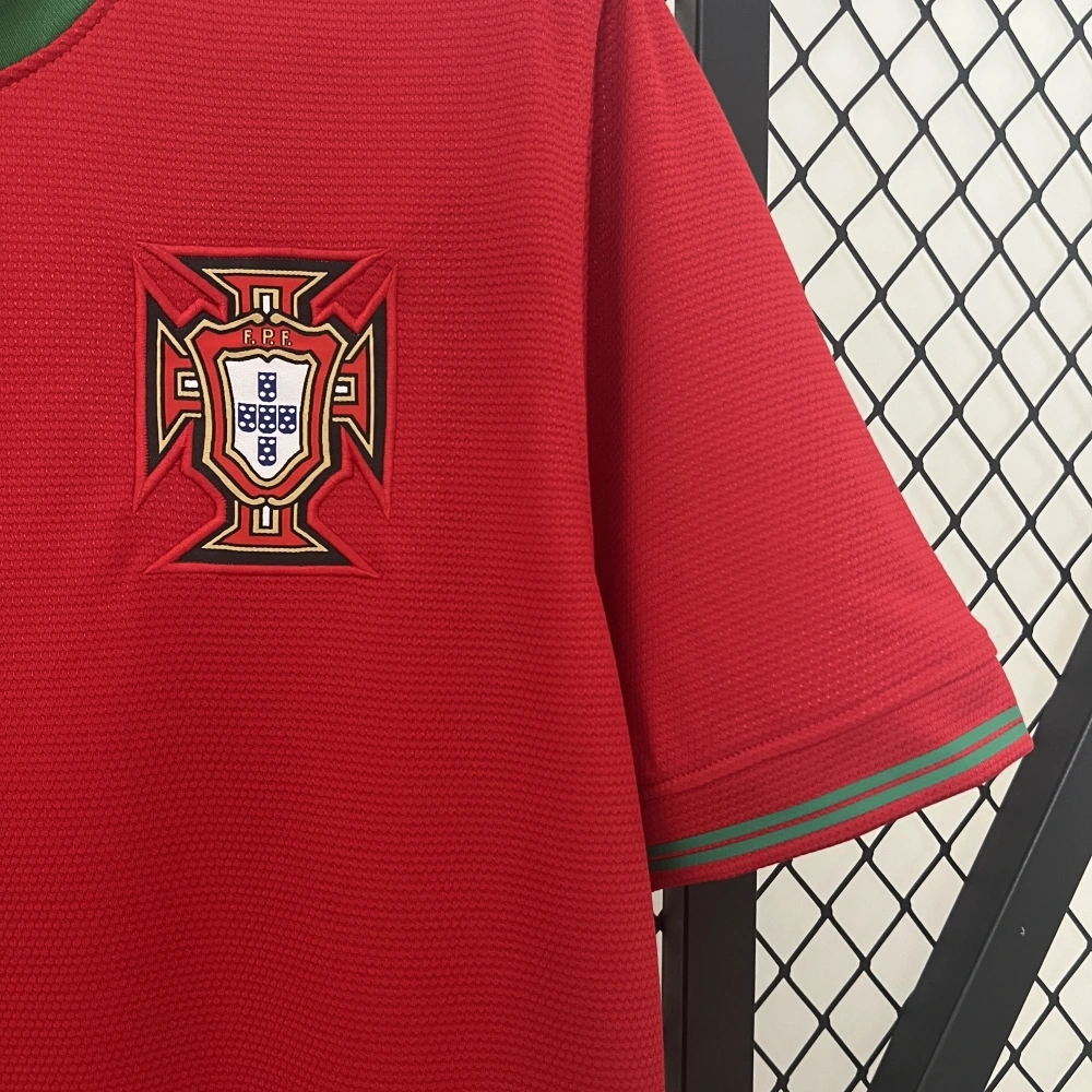 2012 Portugal Retro Home Soccer Jersey Fan Version