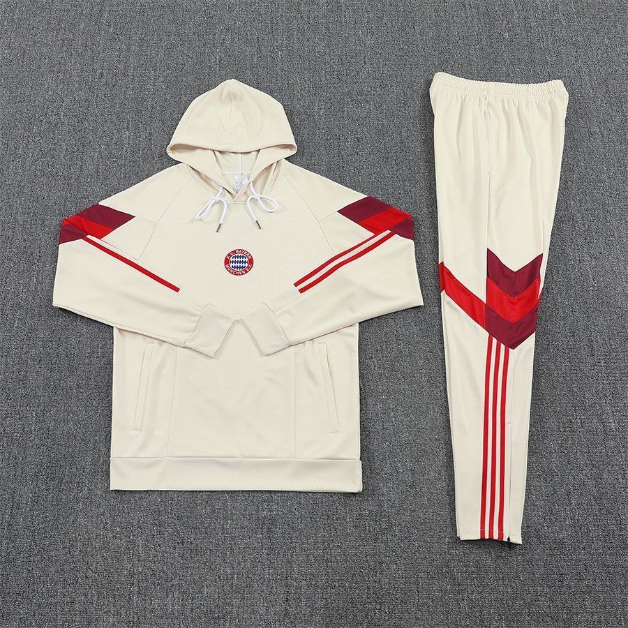 Bayern Munich 24-25 training kit men's long-sleeved hooded sweatshirt football jersey