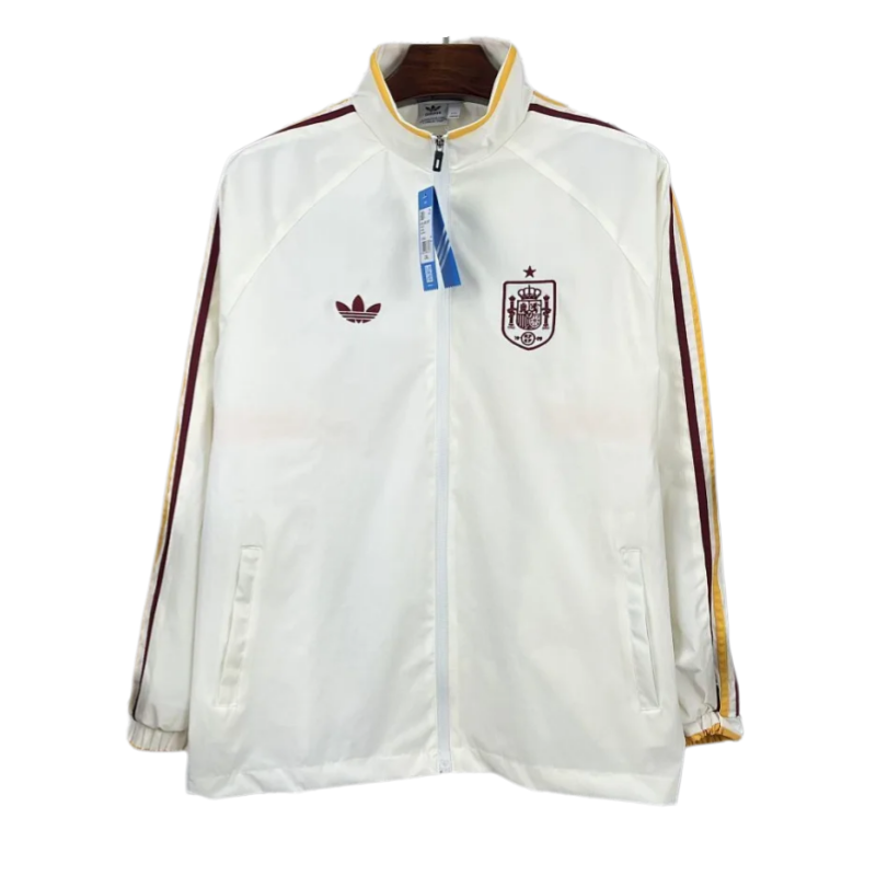 Spain 2026 World Cup Training Windbreaker Jacket Off-White Fan Version