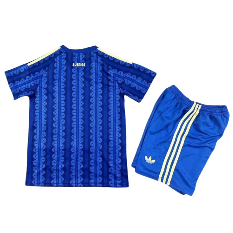 Sweden 2026 World Cup Away Kids Kit & Jersey + Shorts Fan Version