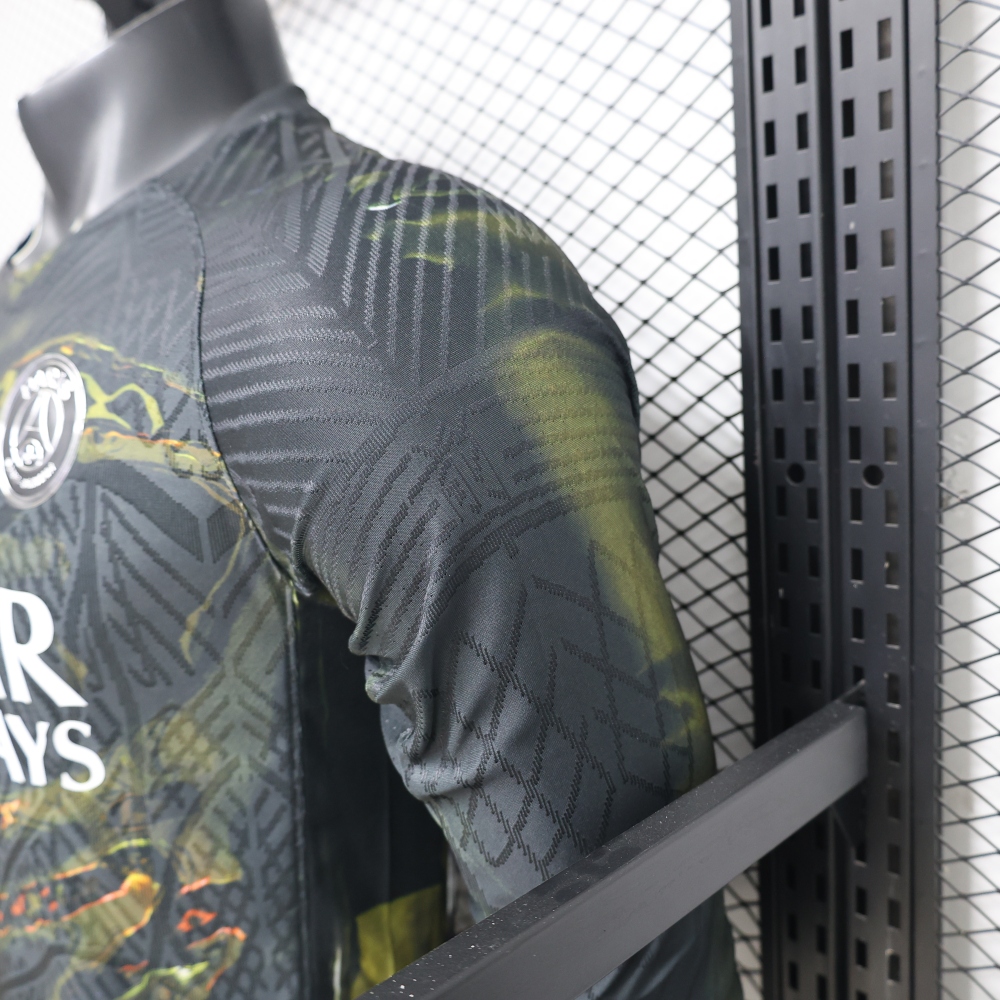 PSG 2025-26 Night Edition Away Long Sleeve Kit & Jersey Fan Version
