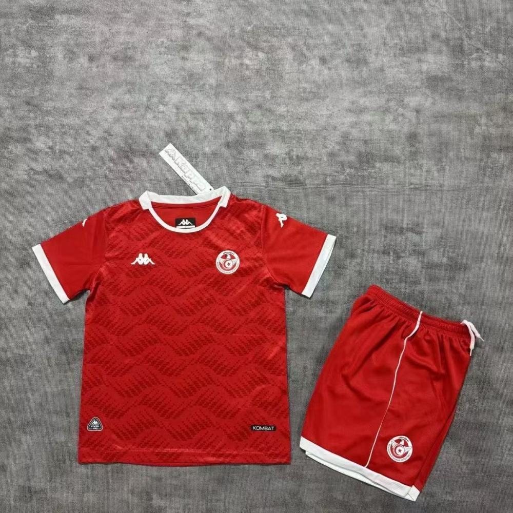 Tunisia 26-27 kids version World Cup football jersey