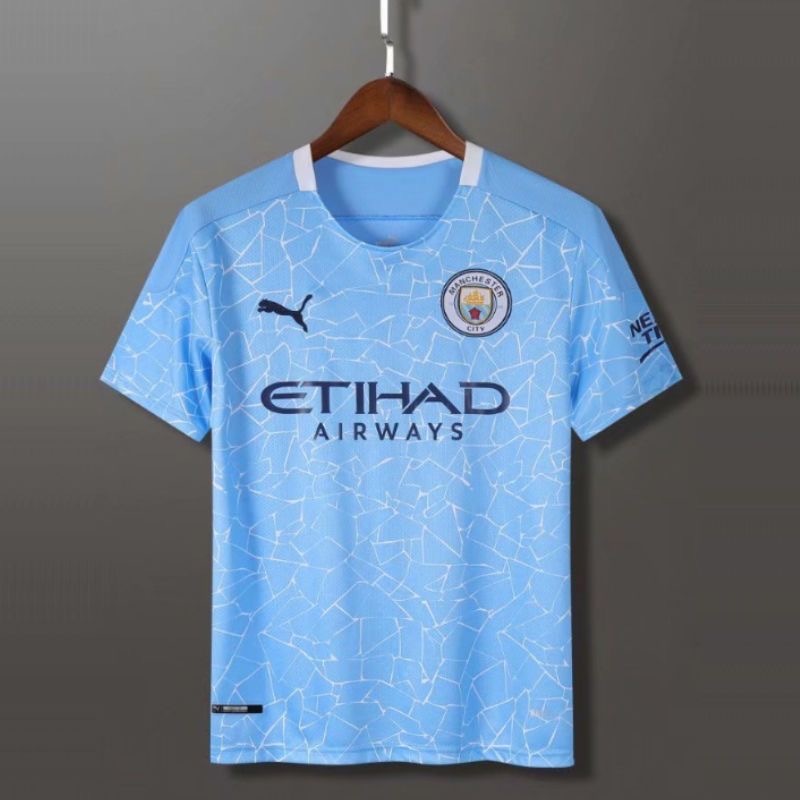 Manchester City 20-21 Retro Football Jersey Men's T-shirt