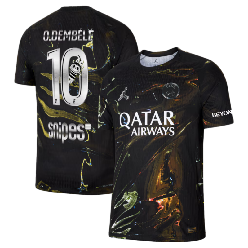 PSG Jordan Night Edition Dri-FIT ADV Match Jersey 2025/26 – O. Dembélé 10 Labubu