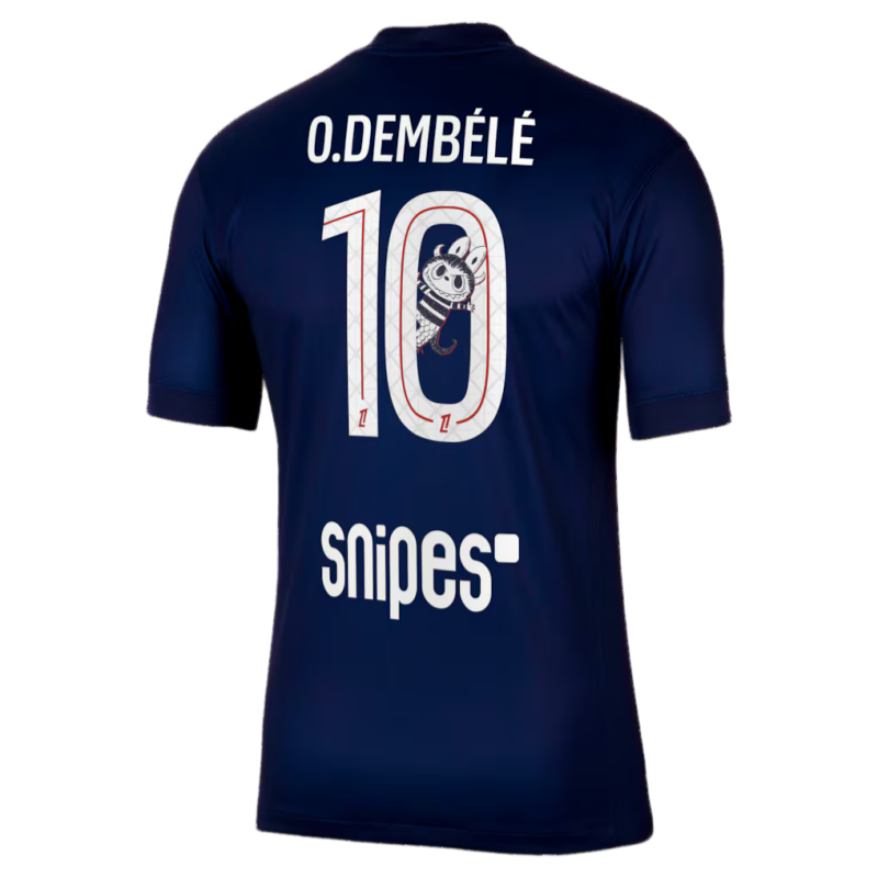 PSG 2025/26 Home Kit & Jersey O. Dembélé 10 with Labubu