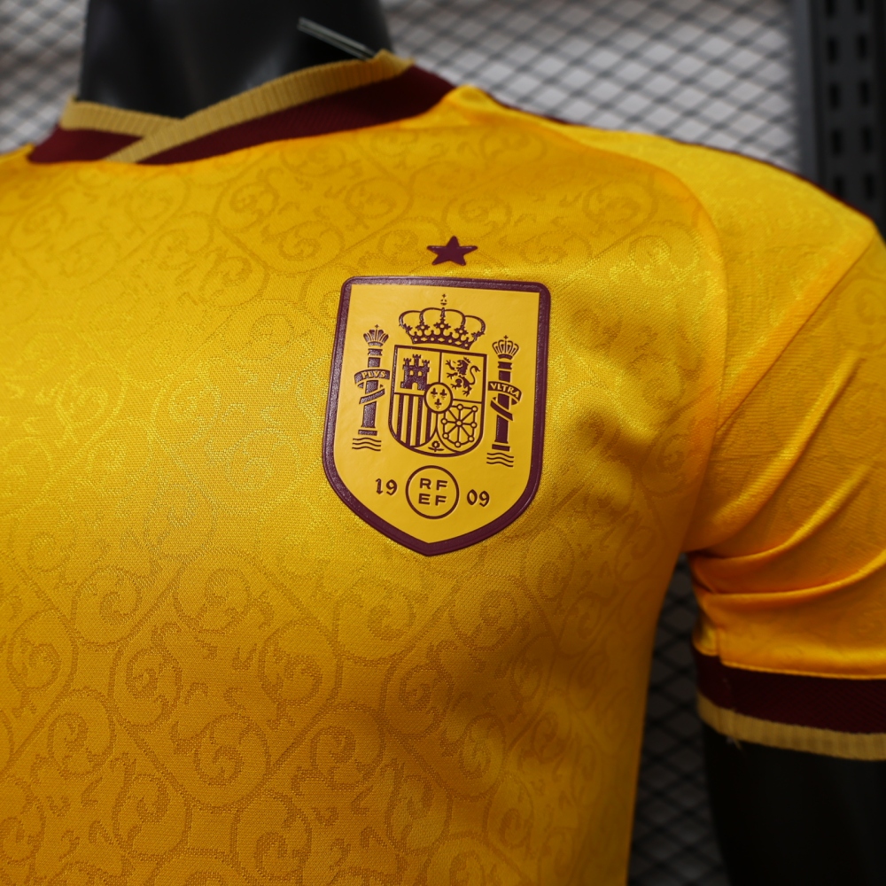 26-27 Spain Special Edition Yellow Football Jersey Player Version