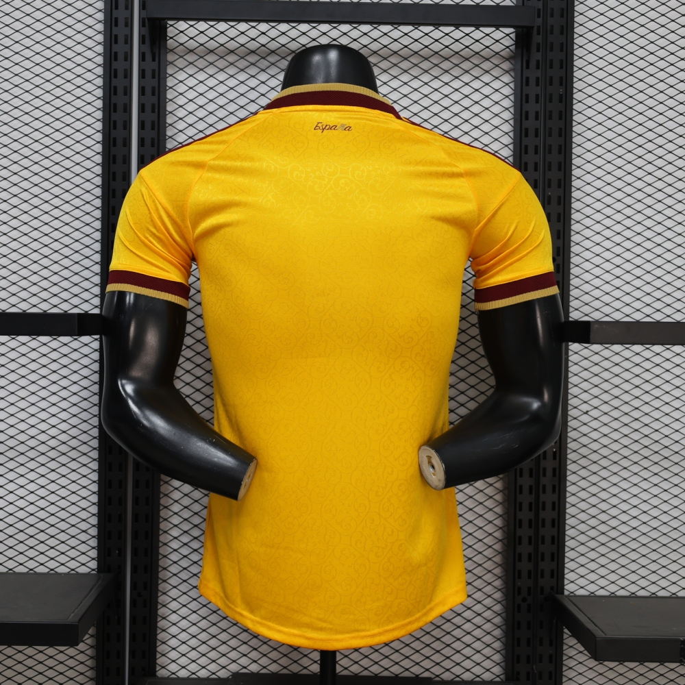 26-27 Spain Special Edition Yellow Football Jersey Player Version