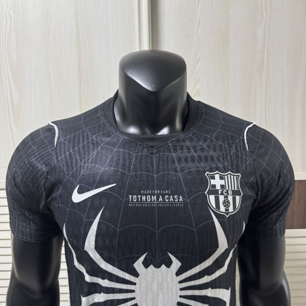 Barcelona 2026-27 season Black Spider Man Special Edition Player Edition jersey